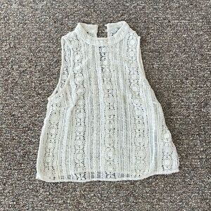 White Knit Top